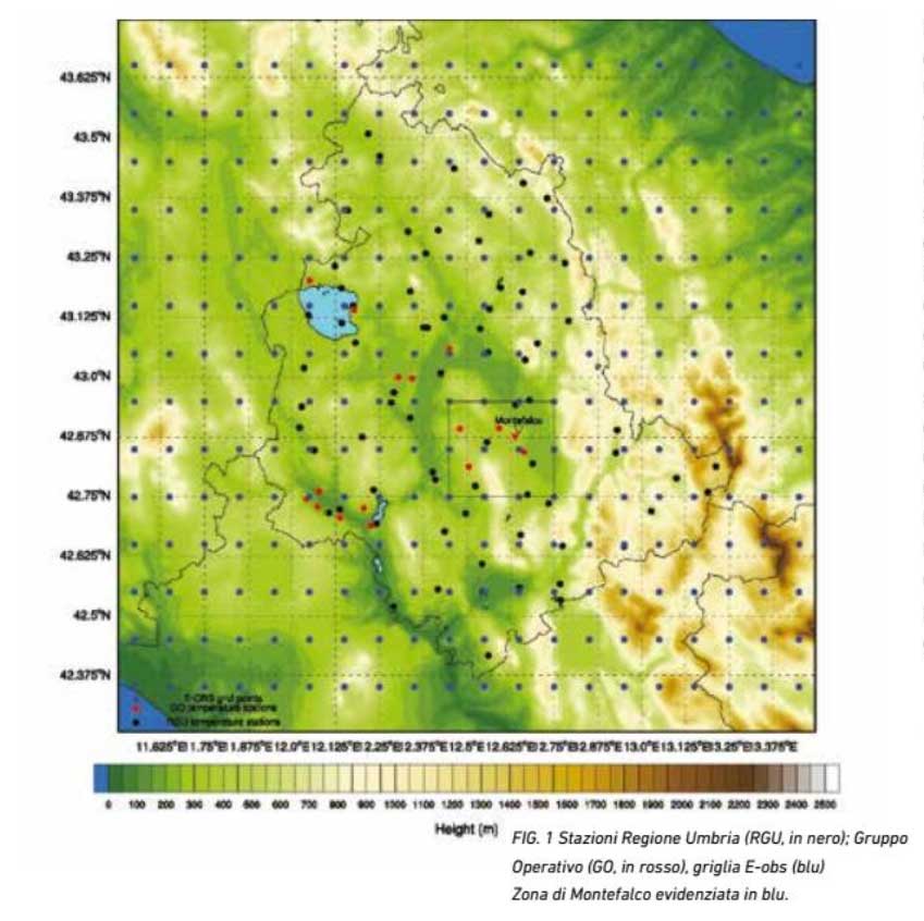 Distribuzione rete agrometereologica regionale implementata per il progetto Smart Meteo